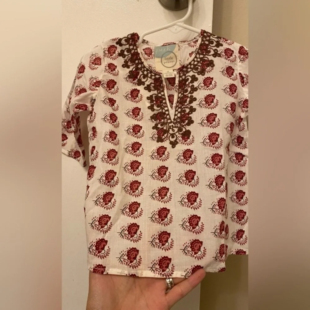 Peek Little Peanut Cotton Floral Top 12-18M